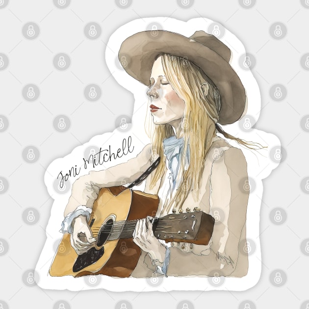 Joni Mitchell •• Sticker by unknown_pleasures